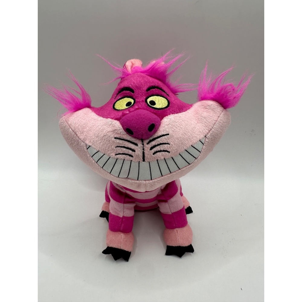 Disney 8" Sitting Cheshire Cat Plush Alice in Wonderland Just Play